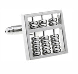 Men's Copper Abacus Cuff Links Novel Counting Frame Cufflinks