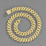 Men's 15mm Diamond Studded Hip Hop Necklace
