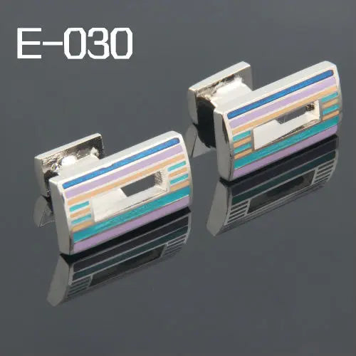 Men's High Enamel Cufflinks 2013Cuff Links E-030