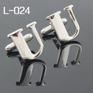 High Quality Men's Letter U Cufflinks 2014 Design