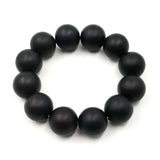 Men's Natural Agates Bracelet - Frosted Stone
