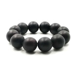 Men's Natural Agates Bracelet - Frosted Stone