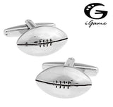 Men's American Football Cuff Links in Silver