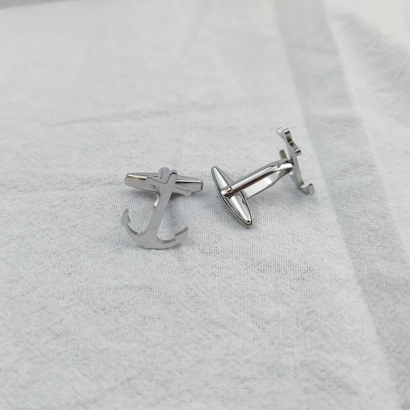 Men's Anchor Cufflinks High Cufflink Business French Shirt Suit