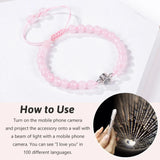 Personalized Projection Crystal Stone Bracelet for Men and Women