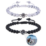 Personalized Projection Crystal Stone Bracelet for Men and Women