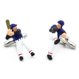 Men's Baseball Player Cuff Links Brass Sport Cufflinks