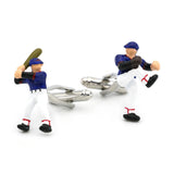 Men's Baseball Player Cuff Links Brass Sport Cufflinks