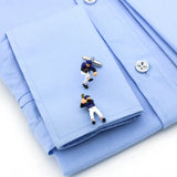 Men's Baseball Player Cuff Links Brass Sport Cufflinks