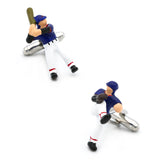 Men's Baseball Player Cuff Links Brass Sport Cufflinks