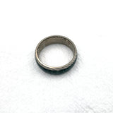 Women's Titanium Wedding Band Damascus Steel Pattern Ring