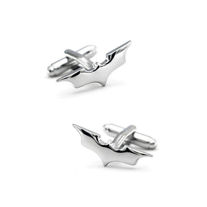 Men's Bat Cuff Links Superheroes Silver Copper Cufflinks
