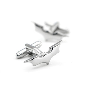 Men's Bat Cuff Links Superheroes Silver Copper Cufflinks