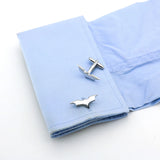 Men's Bat Cuff Links Superheroes Silver Copper Cufflinks