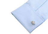 Men's Beer Cup Cuff Links Copper Silver