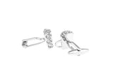 Men's Beer Cup Cuff Links Copper Silver