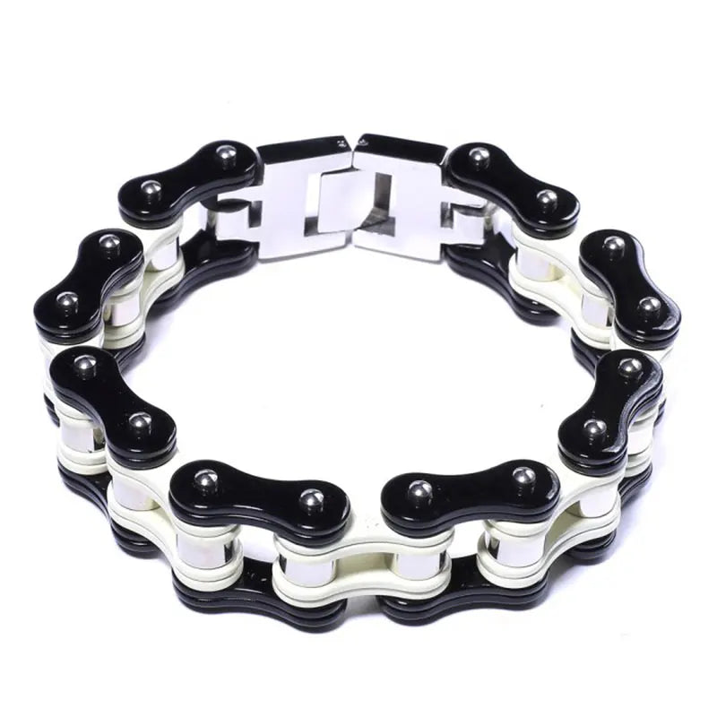 Men's Stainless Steel Biker Chain Bracelet Motorcycle Link Bangles