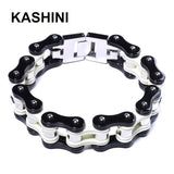 Men's Stainless Steel Biker Chain Bracelet Motorcycle Link Bangles