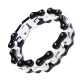 Men's Stainless Steel Biker Chain Bracelet Motorcycle Link Bangles