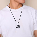 Men's Irish Triquetra Knot Pendant Necklace with Box Chain