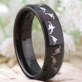 Men's Tungsten Carbide Duck Outdoor Ring 8mm Comfort Fit Drop Anniversary Gift