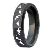 Men's Tungsten Carbide Duck Outdoor Ring 8mm Comfort Fit Drop Anniversary Gift
