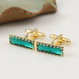 Men's Crystal Cufflinks French Shirts Wedding Jewelry