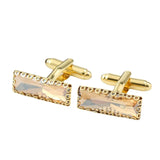 Men's Crystal Cufflinks French Shirts Wedding Jewelry