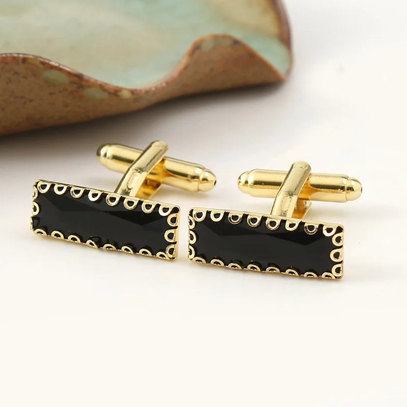 Men's Crystal Cufflinks French Shirts Wedding Jewelry