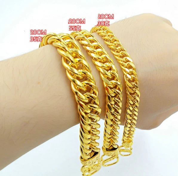 Men's 24k Pure Bracelets Set - Birthday Gift