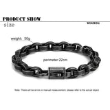 Men's Stainless Steel Chain Bracelet for Boyfriend Gift