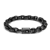 Men's Stainless Steel Chain Bracelet for Boyfriend Gift