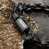 Men's Stainless Steel Chain Bracelet for Boyfriend Gift