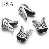 Men's Double Hole Beads Bracelet Leather Cord Jewelry Making