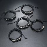 Men's Punk Rivet Leather Bracelet
