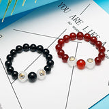 Anime Luffy Portgas?D? Ace Bracelets Red Beads Cosplay Bangle Jewelry