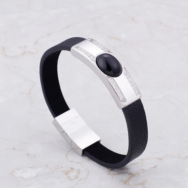 Men's Punk Leather Bracelet Retro Jewelry