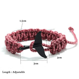 Men's Rope Ocean Tail Bracelet, Adjustable Camping Wrap For Him