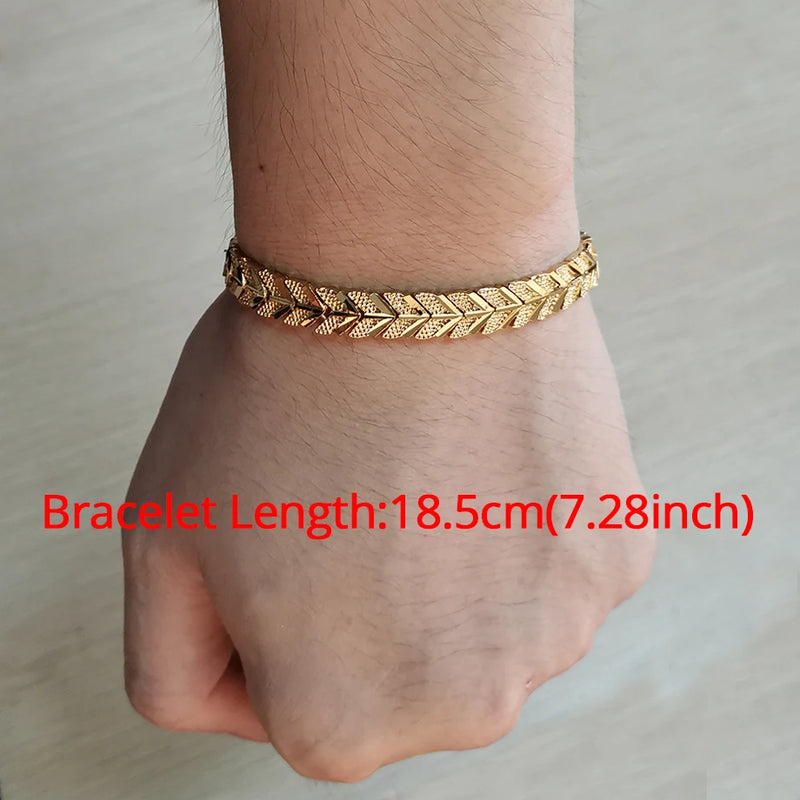 Men's Chain Link Bracelet Casual Star Jewelry SL789