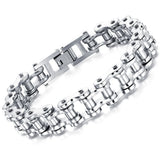 Men's Bike Charm Stainless Steel Bracelet Chain Jewelry Birthday Gift