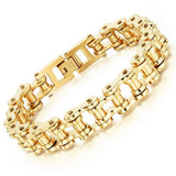 Men's Bike Charm Stainless Steel Bracelet Chain Jewelry Birthday Gift