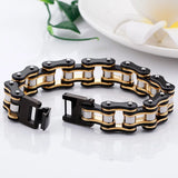 Men's Stainless Steel Link Chain Bracelet Punk Jewelry Gift
