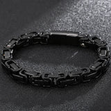 Men's Stainless Steel Link Chain Bracelet 8MM Wide Christmas Gift
