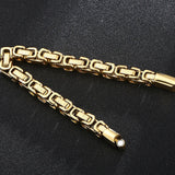 Men's Stainless Steel Link Chain Bracelet 8MM Wide Christmas Gift