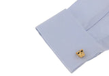 Men's Bulldog Cuff Links Copper Golden