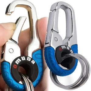 Men's Stainless Steel Key Holder Keyring for Car Camping Climbing