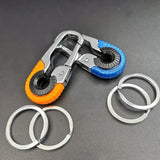 Men's Stainless Steel Key Holder Keyring for Car Camping Climbing