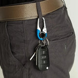 Men's Stainless Steel Key Holder Keyring for Car Camping Climbing