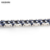 Men's Stainless Steel Chain Link Bracelet Punk Biker Bicycle Motorcycle