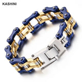 Men's Biker Motorcycle Chain Link Bracelets Stainless Steel